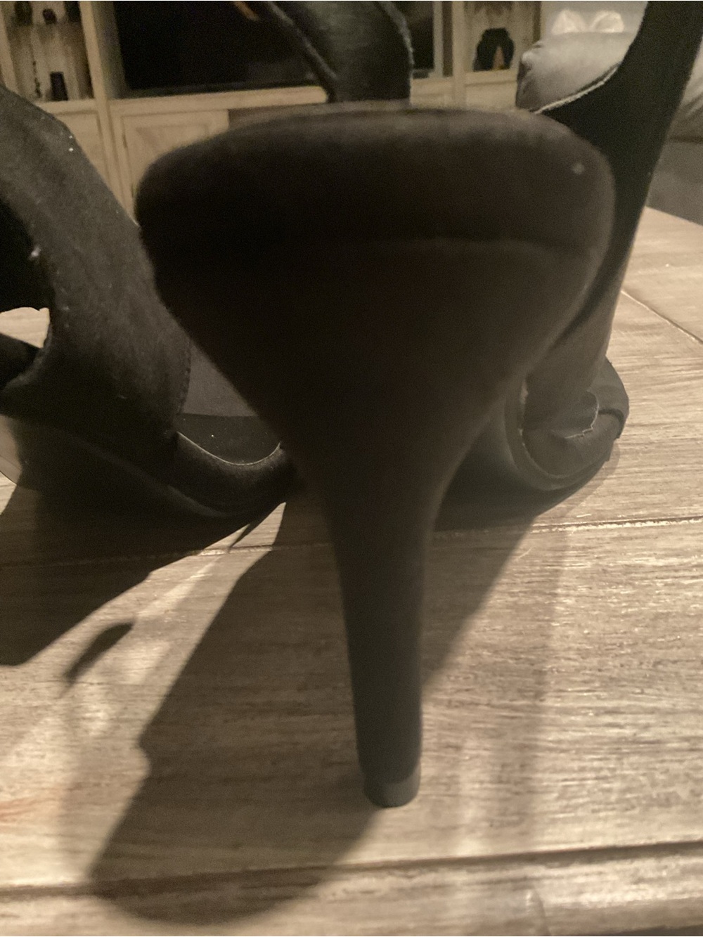 Classic Black Thong Slingback Heels - Women - Picture 6 of 7